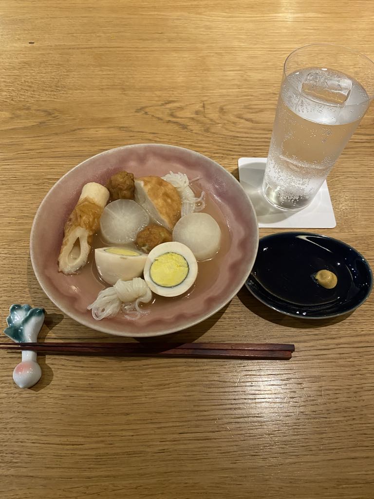 Stand Tora : Shochu HighBall + Oden